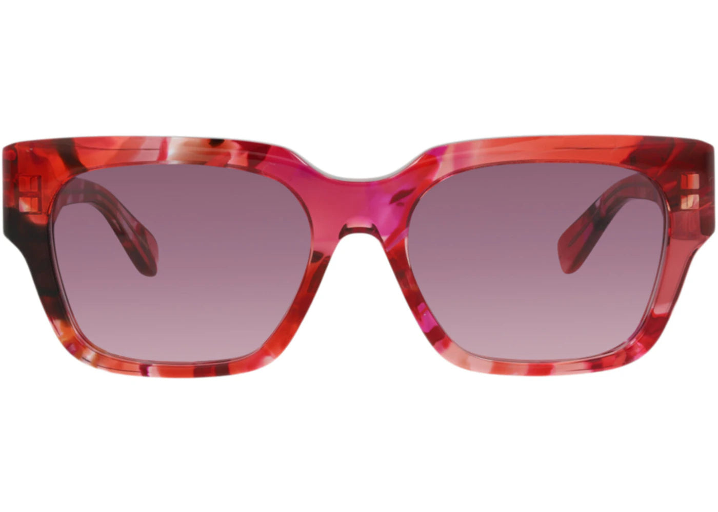 Chloe Square-Frame Recycled Acetate Sunglasses Red Red Violet (CH0190S-30014666-012)