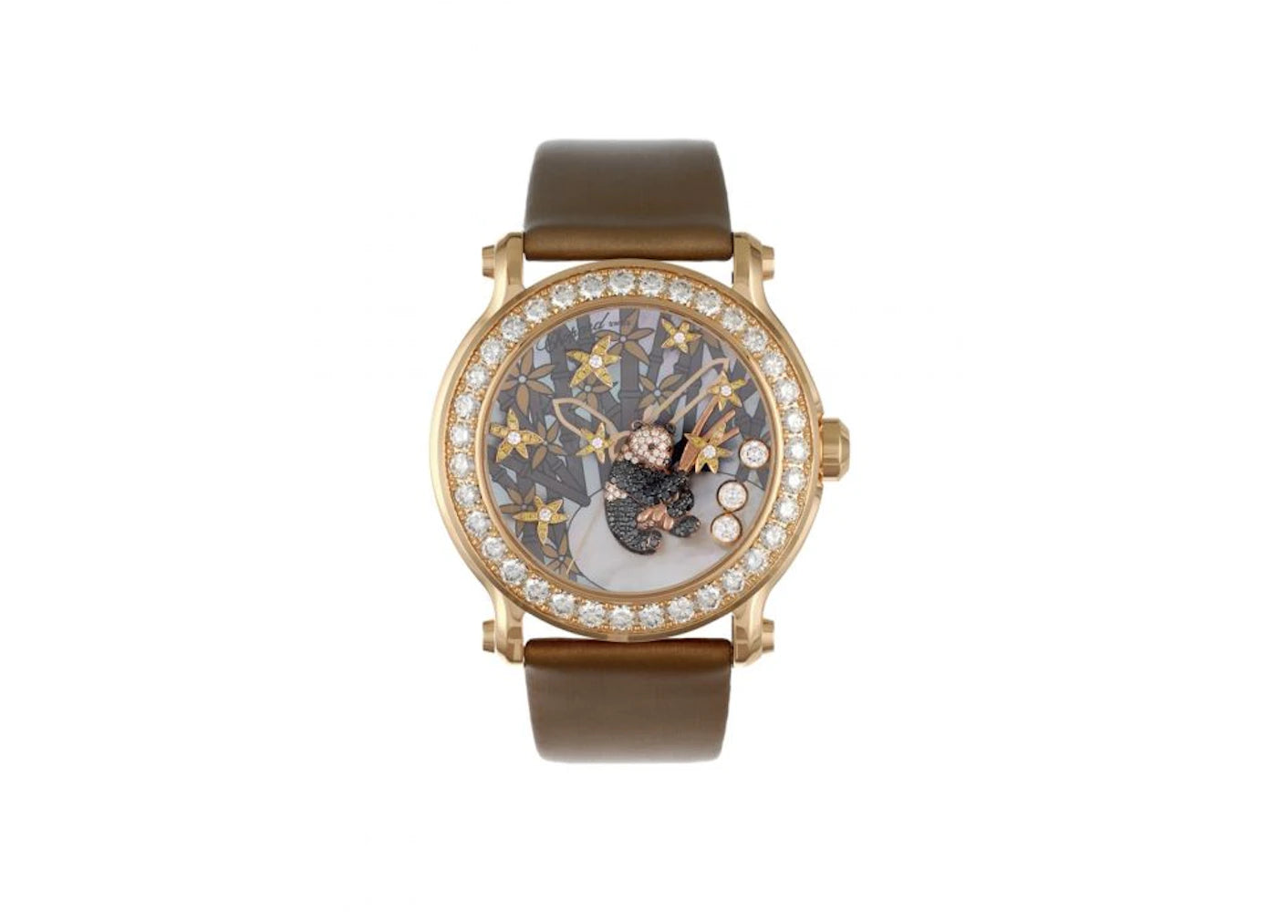 Chopard A Superb Lady's Happy Sport Diamond and Gem-Set Panda 137707-5003