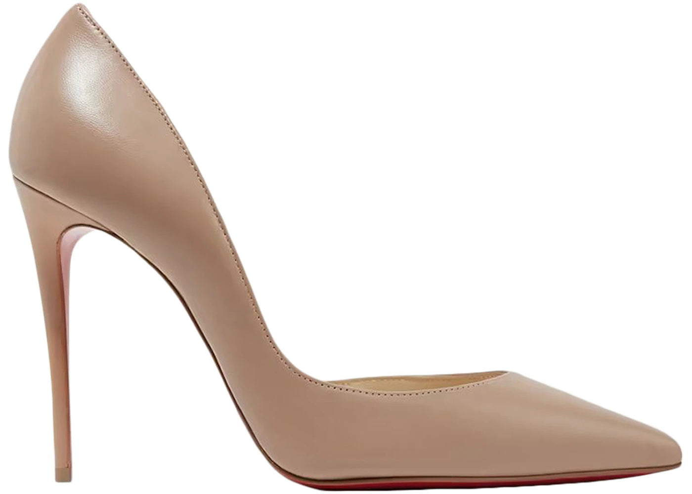 Christian Louboutin Iriza 100mm Pump Nude Nappa Leather