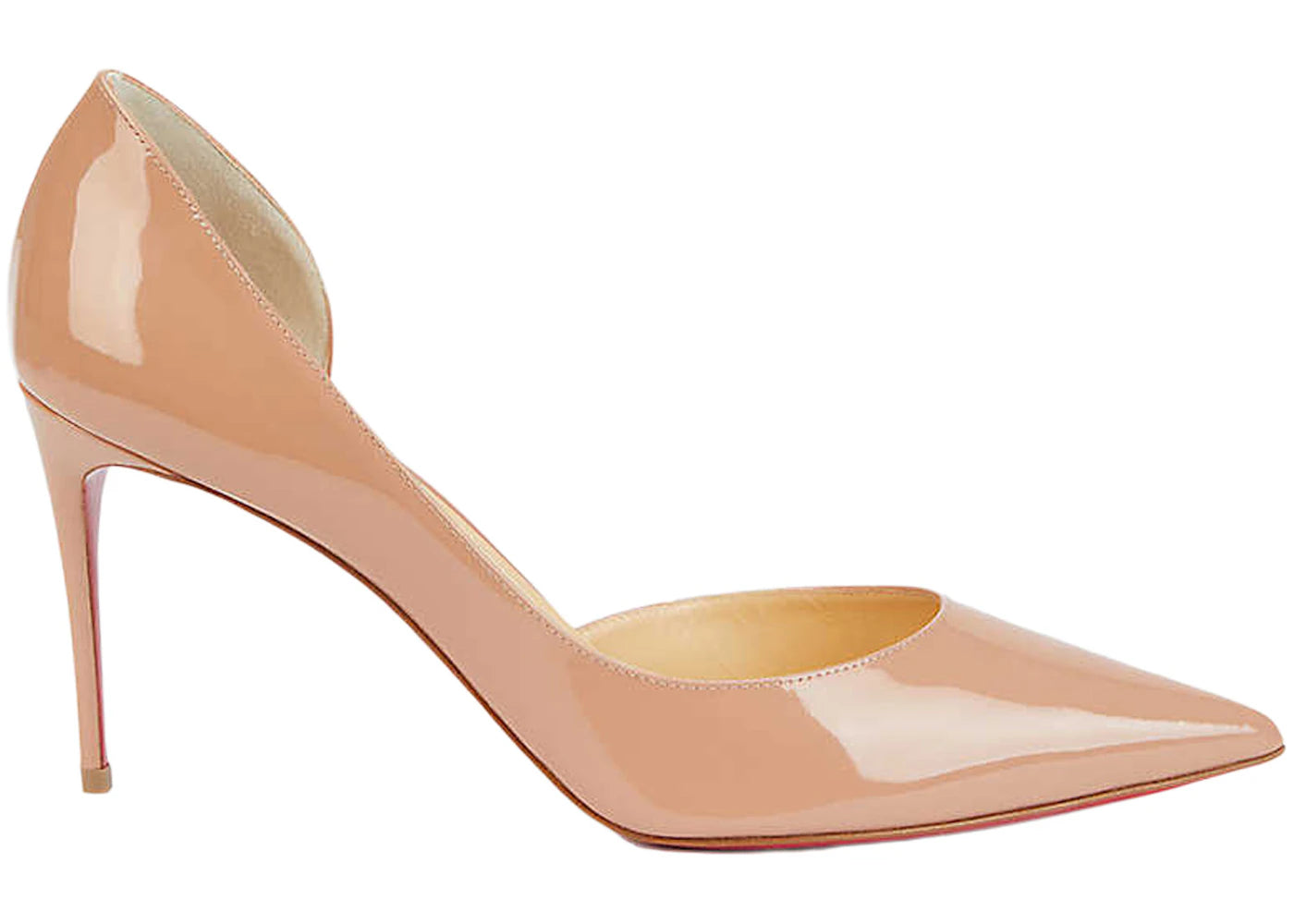 Christian Louboutin Iriza 85mm Pump Nude Patent Leather