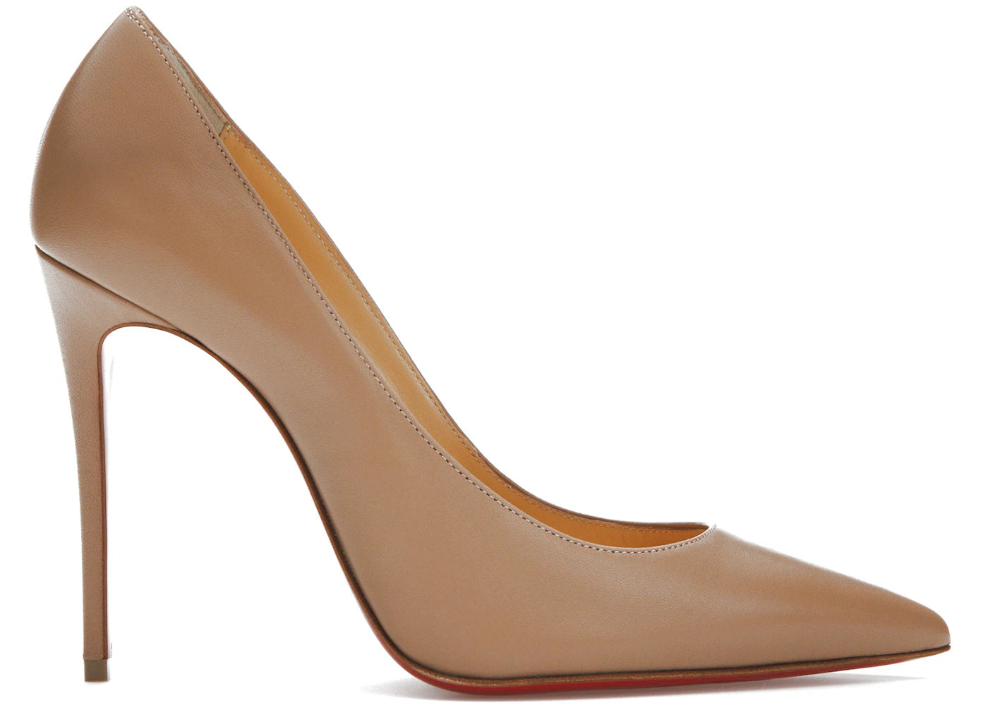 Christian Louboutin Kate 100mm Pump Nude Nappa Leather