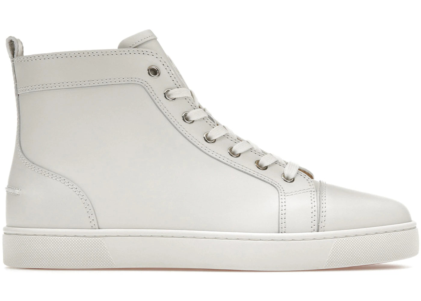 Christian Louboutin Louis Flat High White White