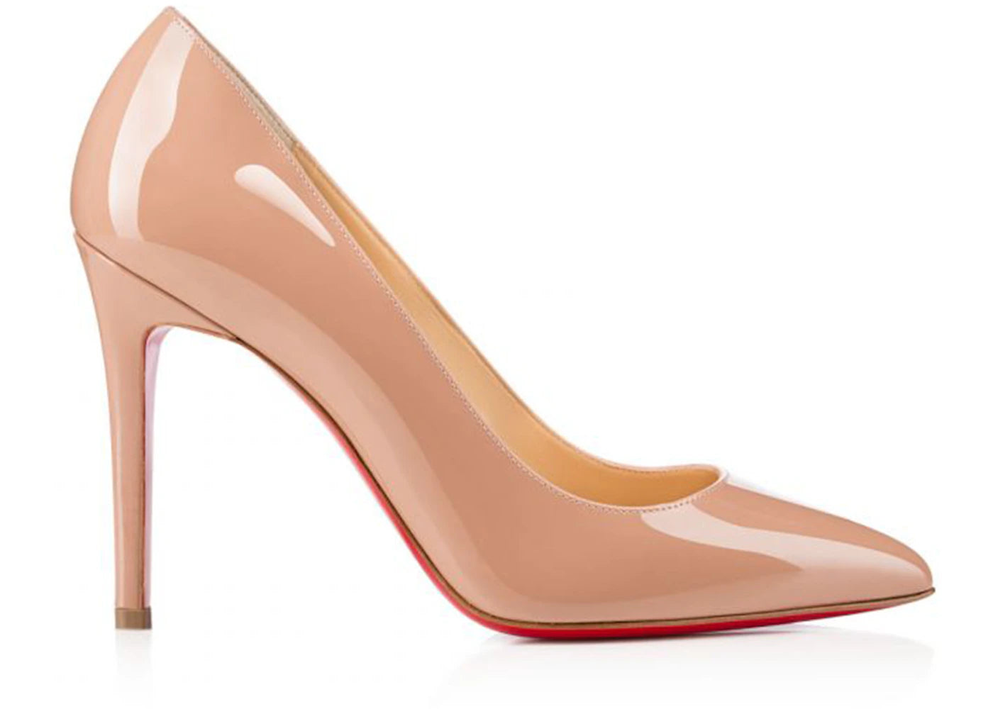 Christian Louboutin Pigalle 100mm Pump Nude Patent Leather