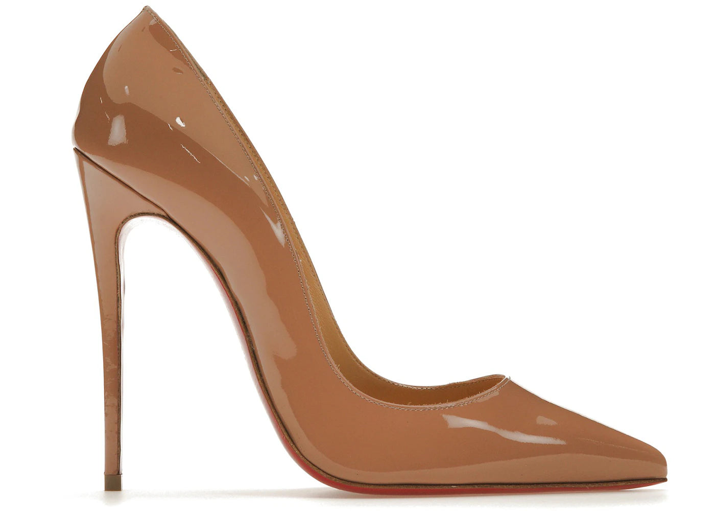 Christian Louboutin So Kate 120mm Pump Nude Patent Leather
