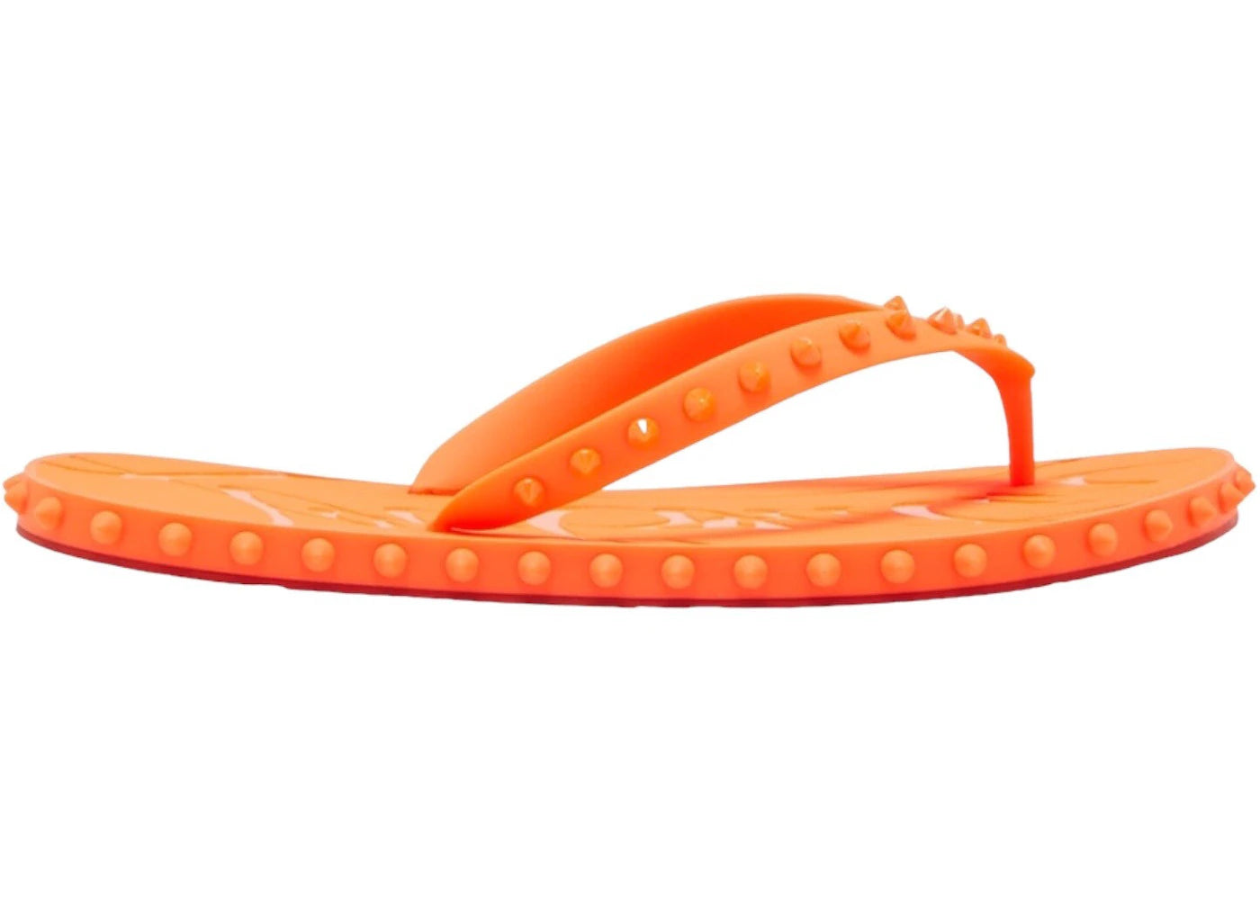 Christian Louboutin Super Loubi Flip Flat Fluo Orange