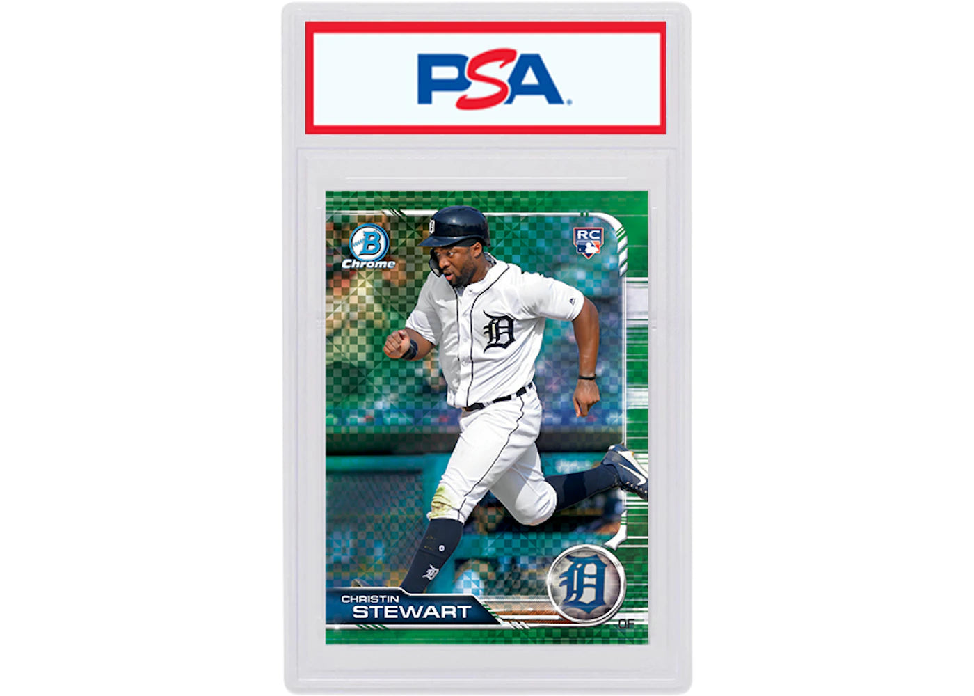 Christin Stewart 2019 Bowman Chrome X Rookie Green X-Fractor /31 #7 (PSA or BGS Graded)
