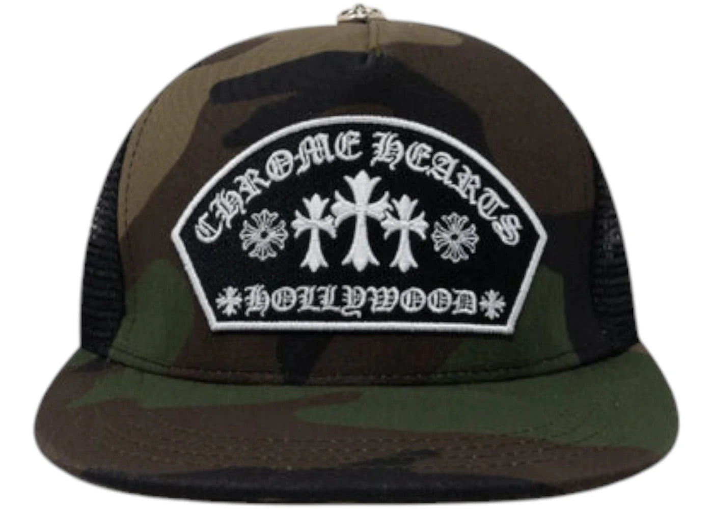 Chrome Hearts Arc Cross Patch Trucker Cap Camo
