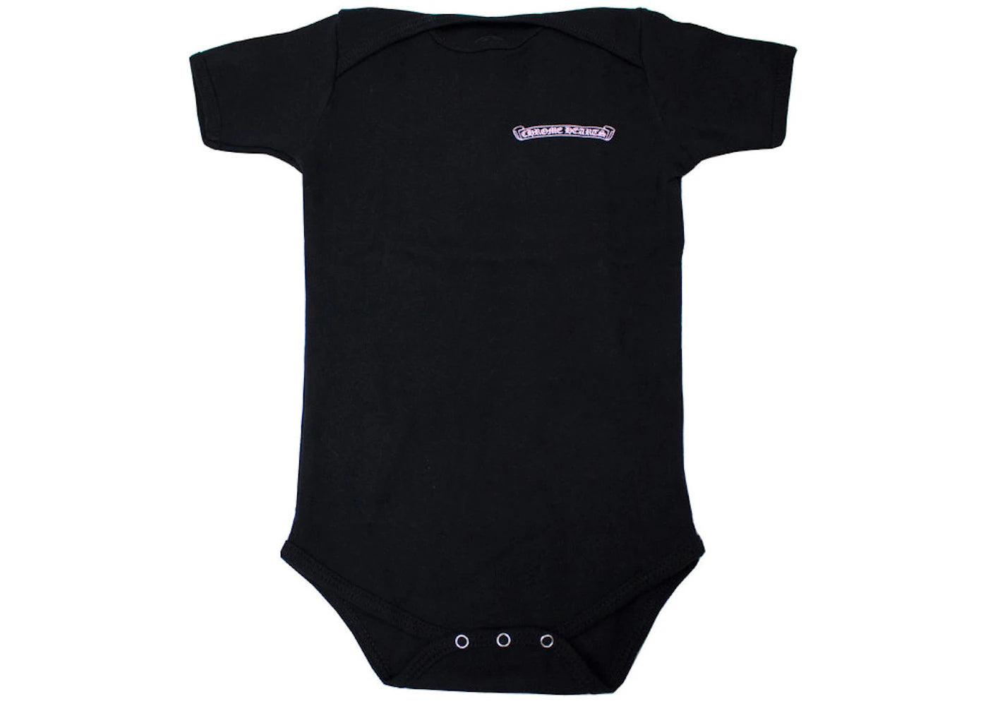 Chrome Hearts Baby Short Sleeve Bodysuit Black/Pink