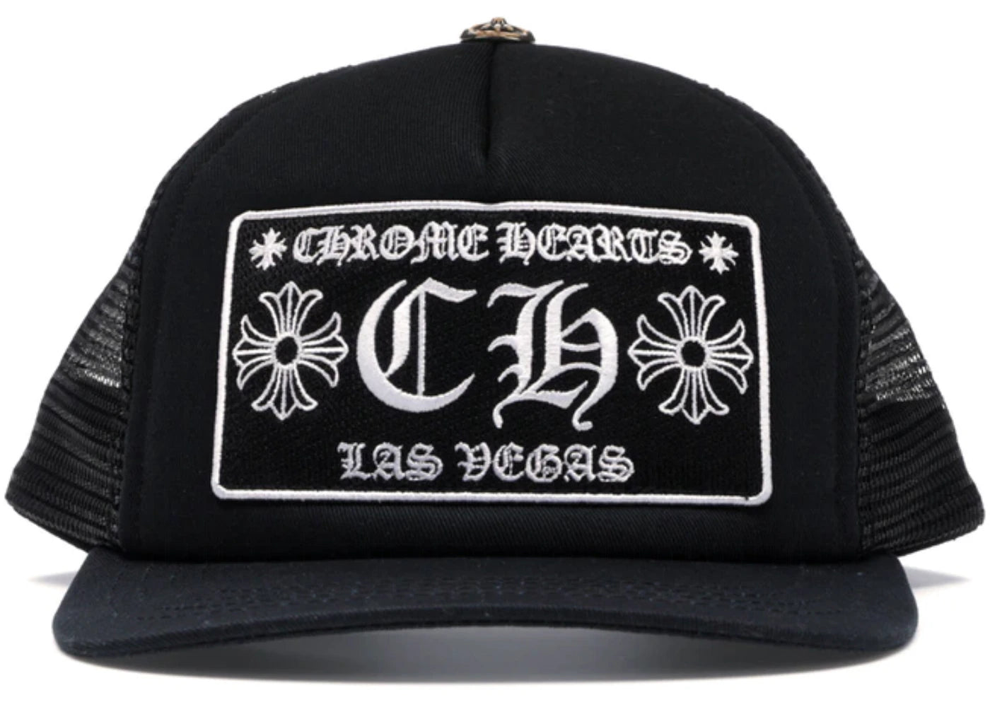 Chrome Hearts CH Las Vegas Trucker Hat Black/Black