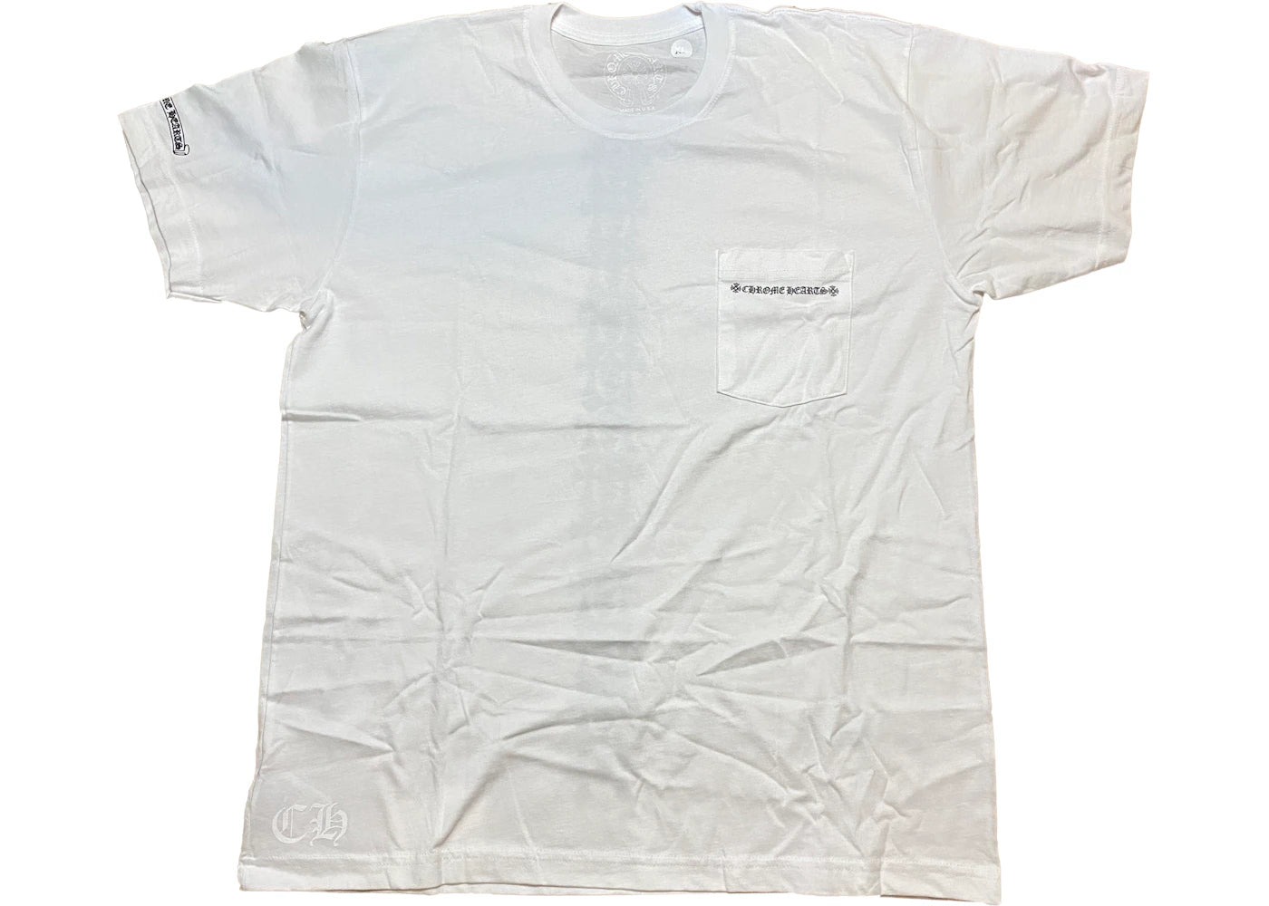 Chrome Hearts Cemetery Cross Tire Tracks T-shirt White