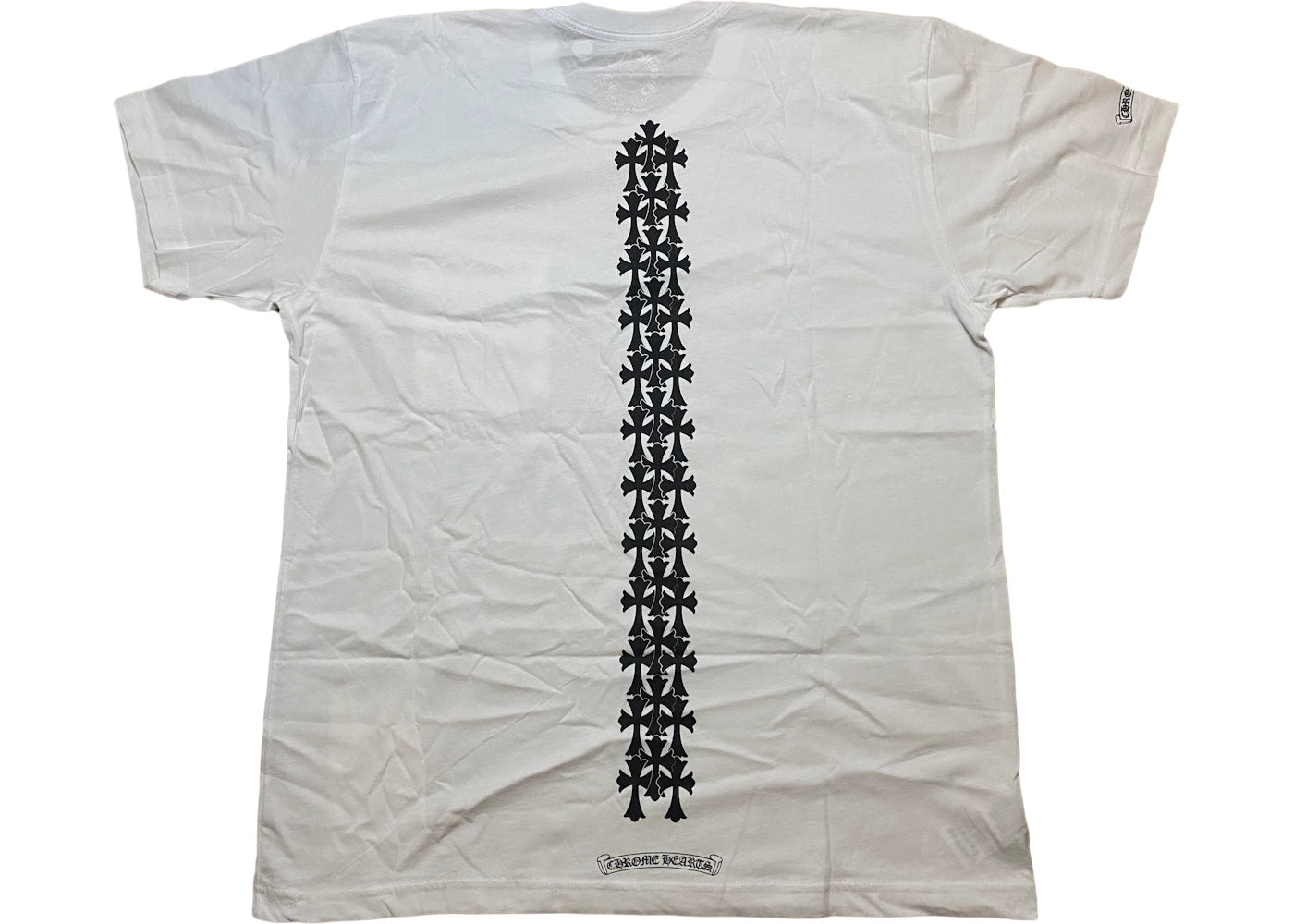 Chrome Hearts Cemetery Cross Tire Tracks T-shirt White