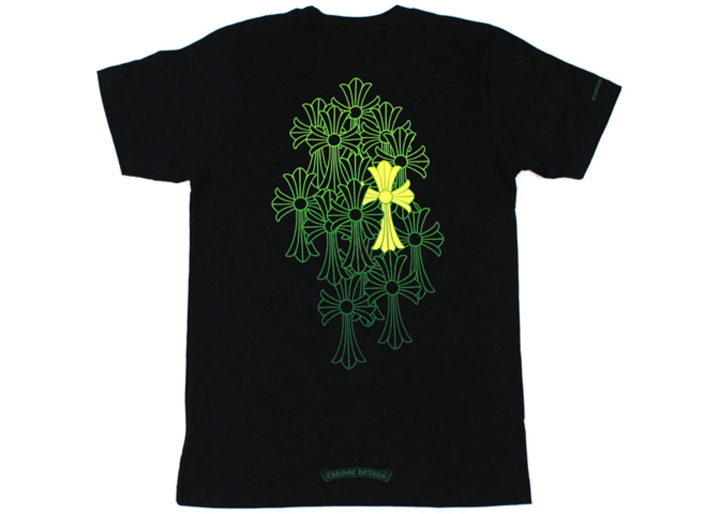 Chrome Hearts Cemetery T-shirt Black/Yellow/Green