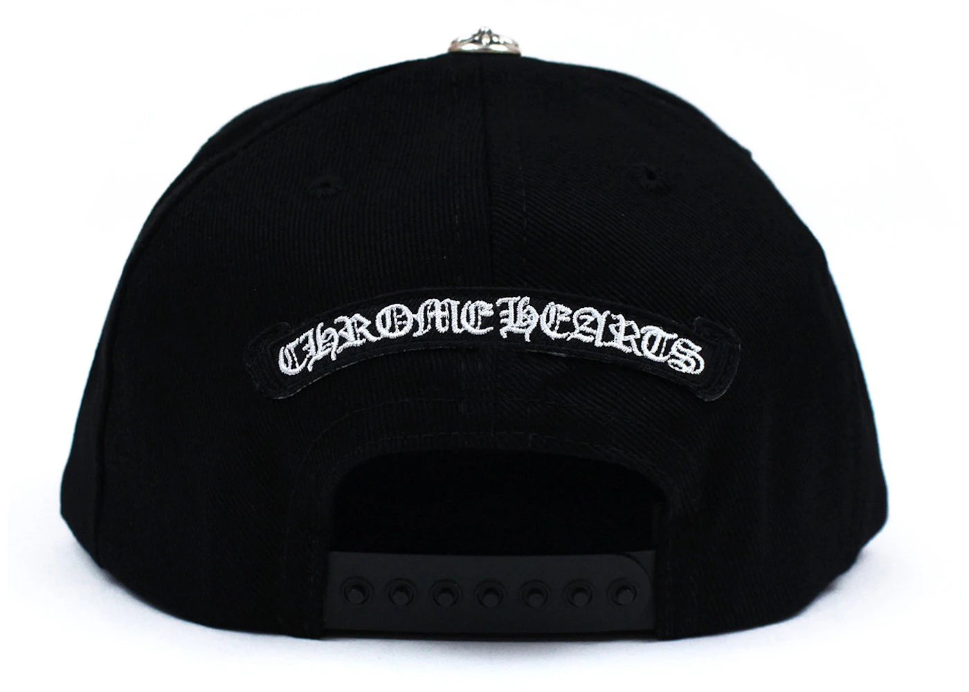 Chrome Hearts Cross Waxed Denim Baseball Cap Black
