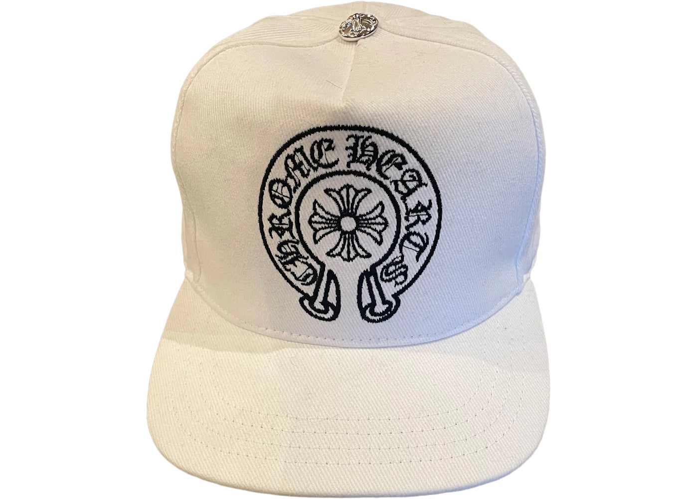 Chrome Hearts Denim Horseshoe Hat White