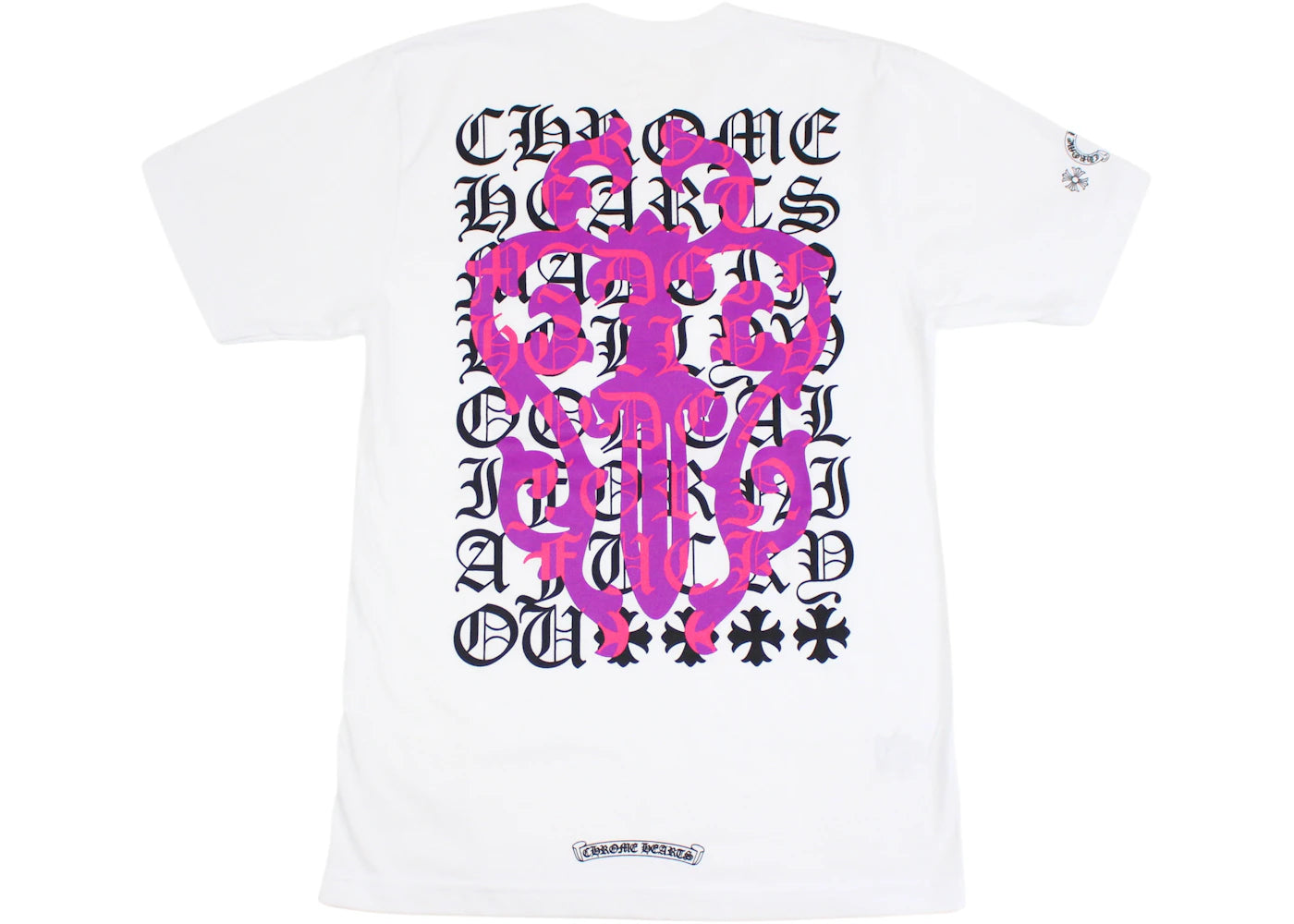 Chrome Hearts Eye Chart Dagger T-shirt White