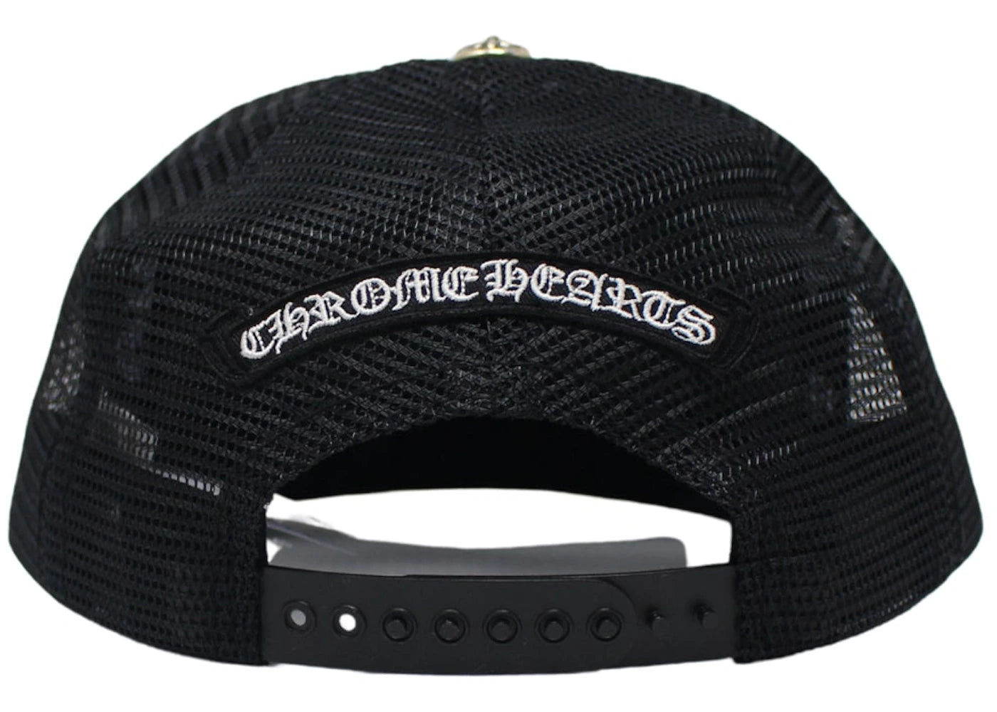 Chrome Hearts Eyechart Trucker Hat Black/Red