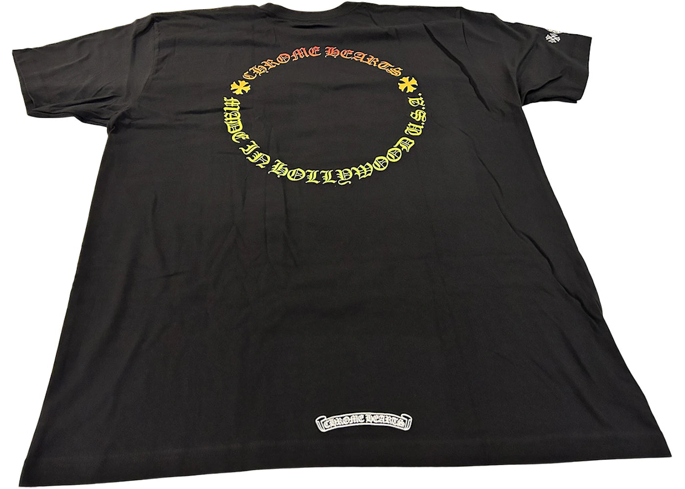 Chrome Hearts Gradient Floral T-shirt Black/Multi-Color