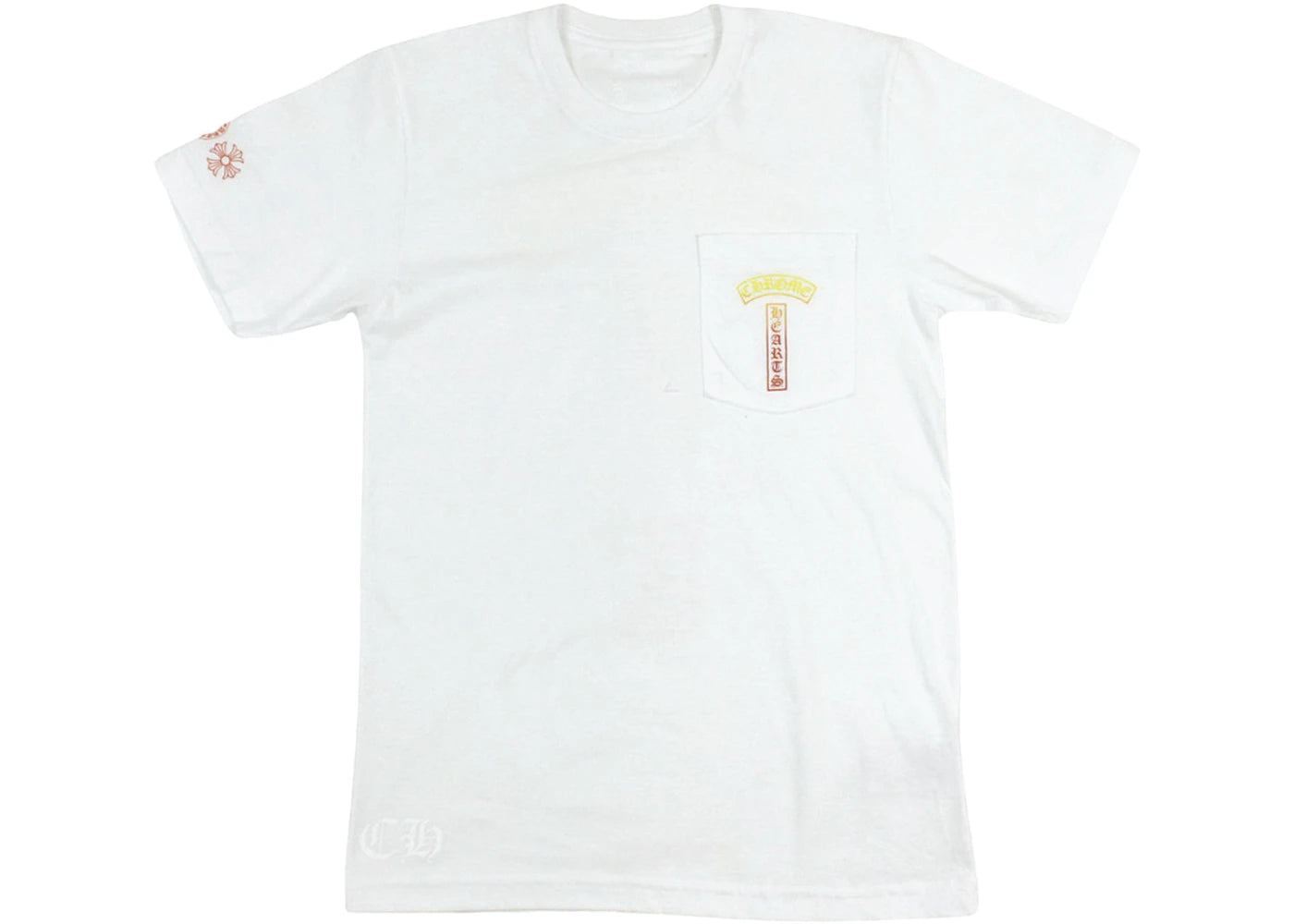 Chrome Hearts Gradient Logo T-shirt White/Yellow/Orange