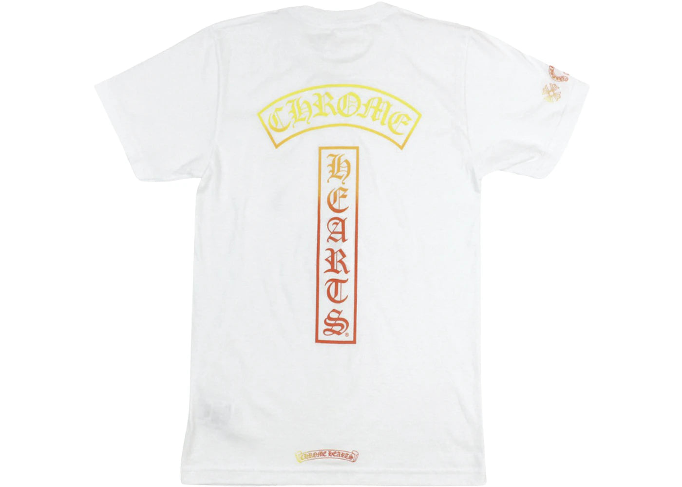 Chrome Hearts Gradient Logo T-shirt White/Yellow/Orange