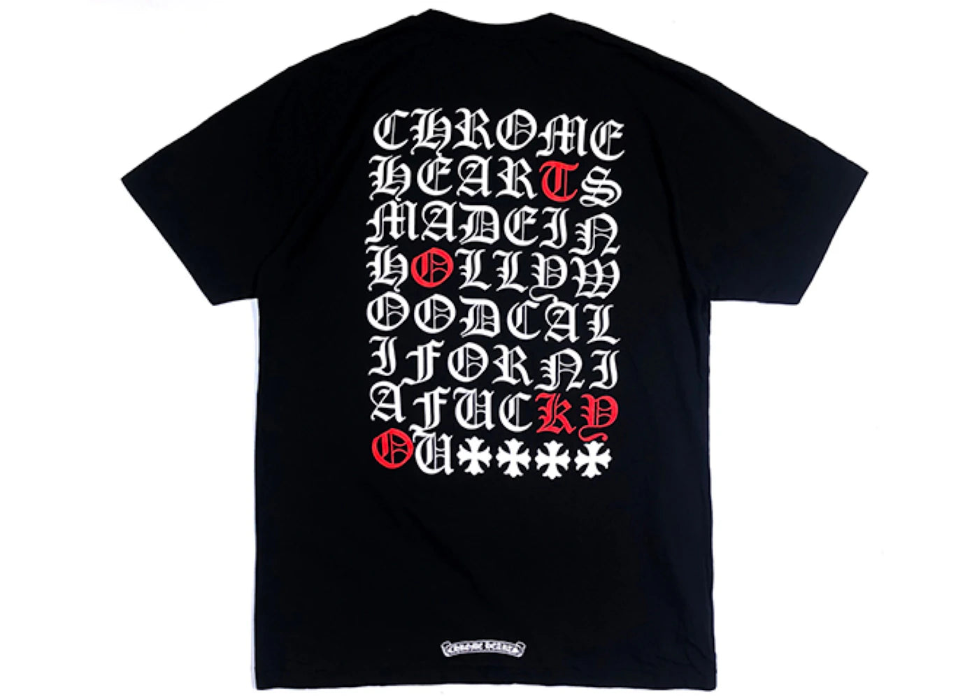 Chrome Hearts Made In Hollywood T-shirt Black/White/Red