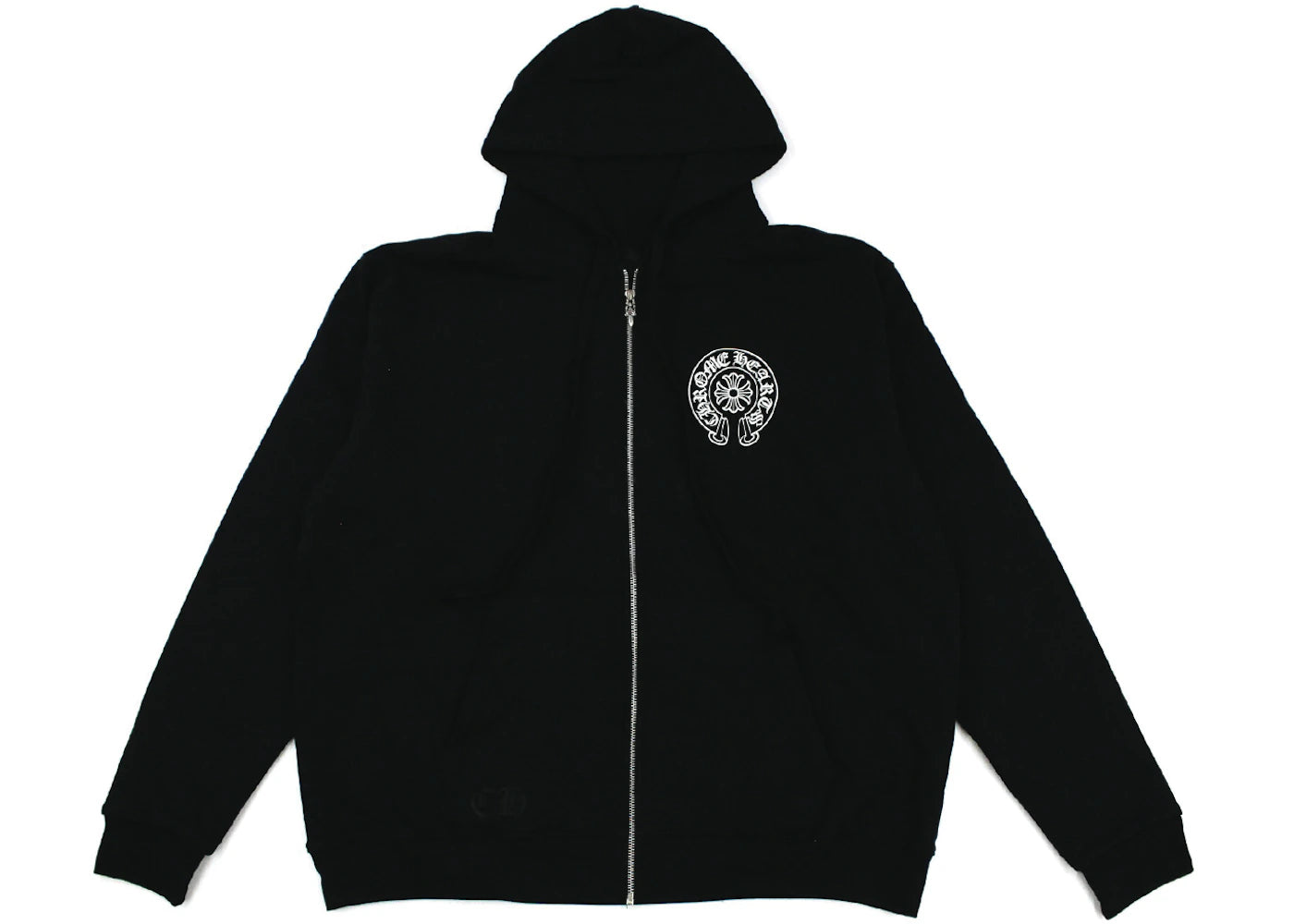 Chrome Hearts Malibu Exclusive Horse Shoe Zip Up Hoodie Black