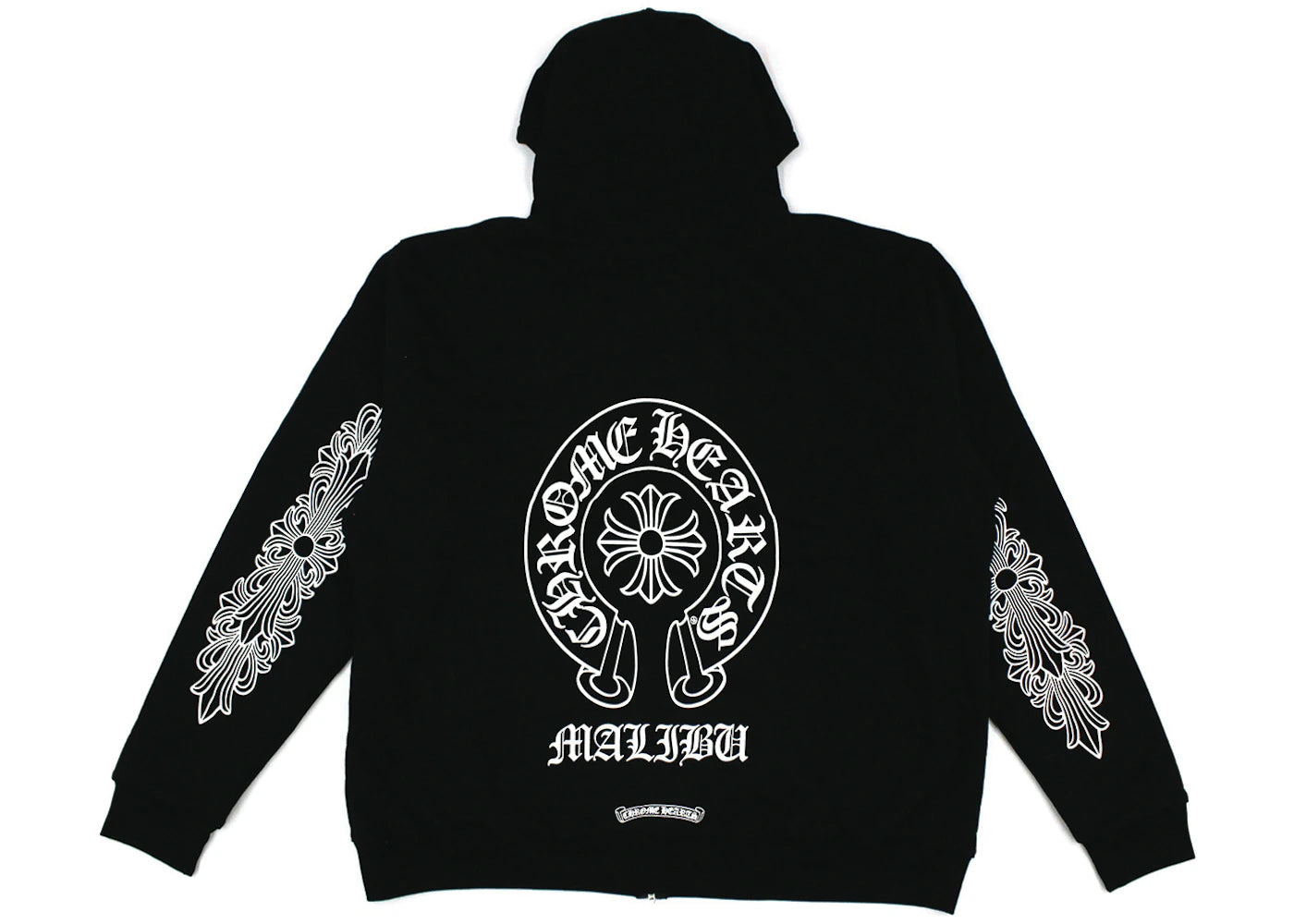 Chrome Hearts Malibu Exclusive Horse Shoe Zip Up Hoodie Black
