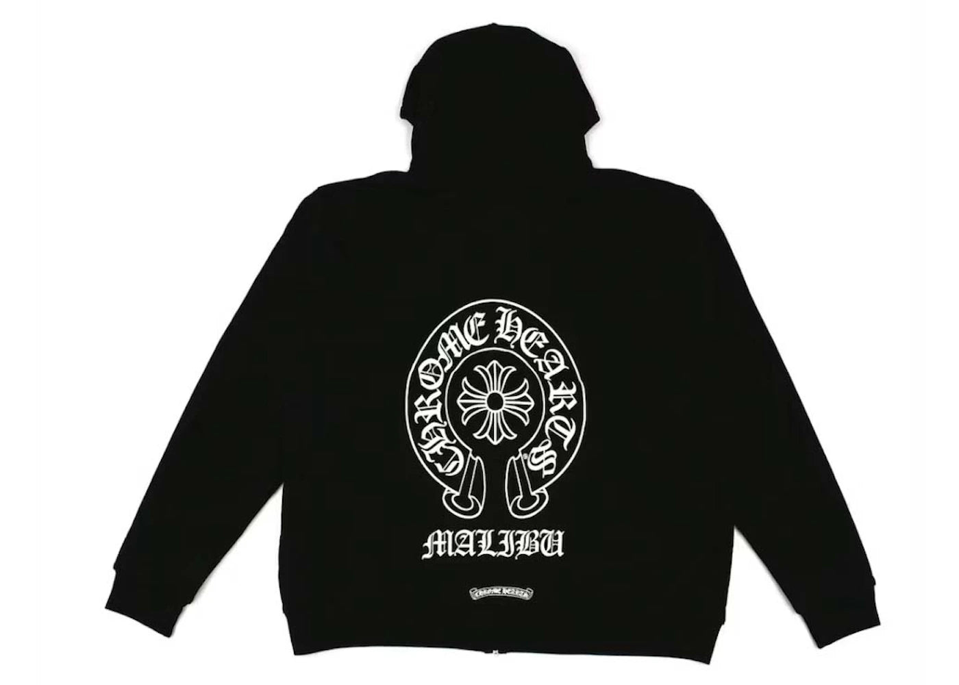 Chrome Hearts Malibu Exclusive Horseshoe Zip-Up Hoodie (Sleeveless Design) Black