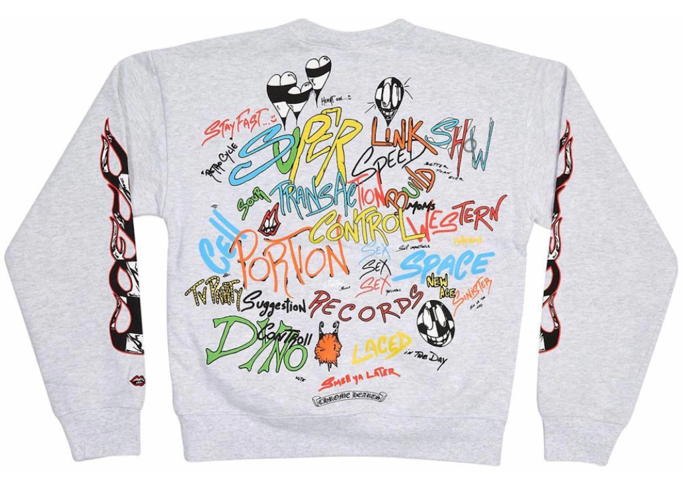 Chrome Hearts Matty Boy Brain Crewneck Heather Grey