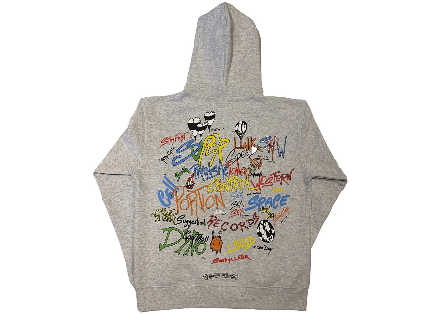Chrome Hearts Matty Boy Brain Hoodie Heather Grey