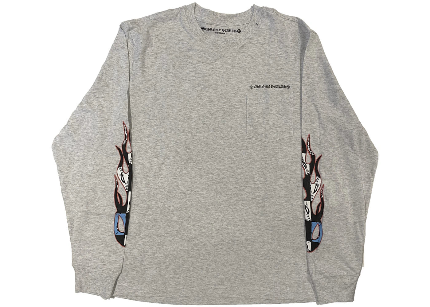 Chrome Hearts Matty Boy Brain L/S T-shirt Heather Grey