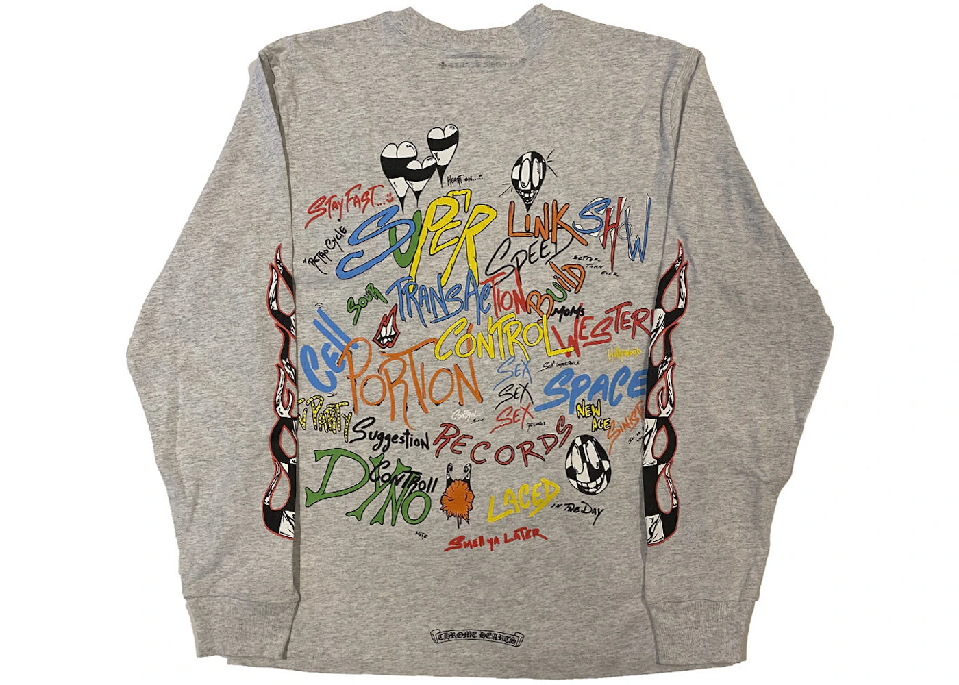 Chrome Hearts Matty Boy Brain L/S T-shirt Heather Grey