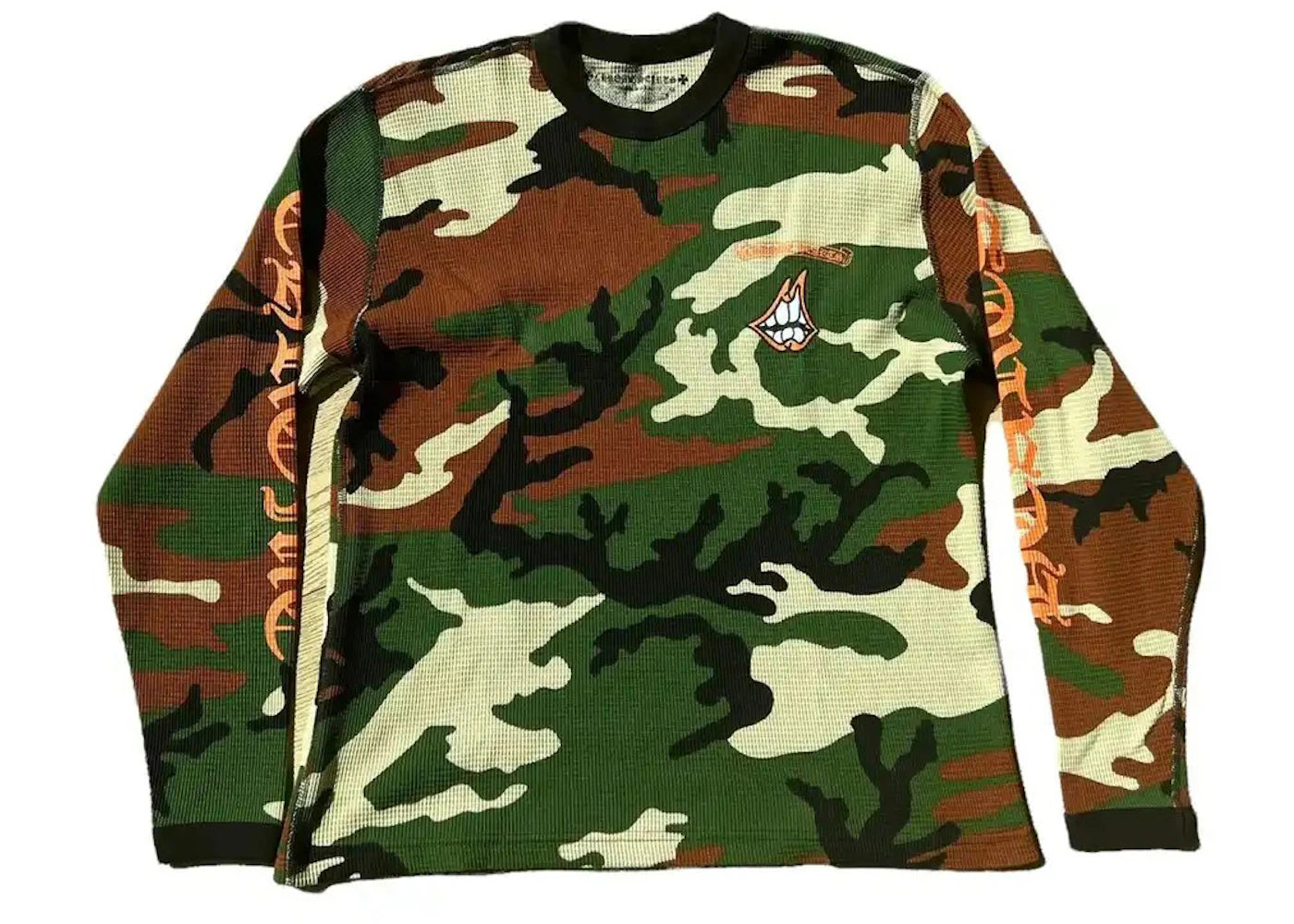Chrome Hearts Matty Boy Caution Thermal L/S T-shirt Camo