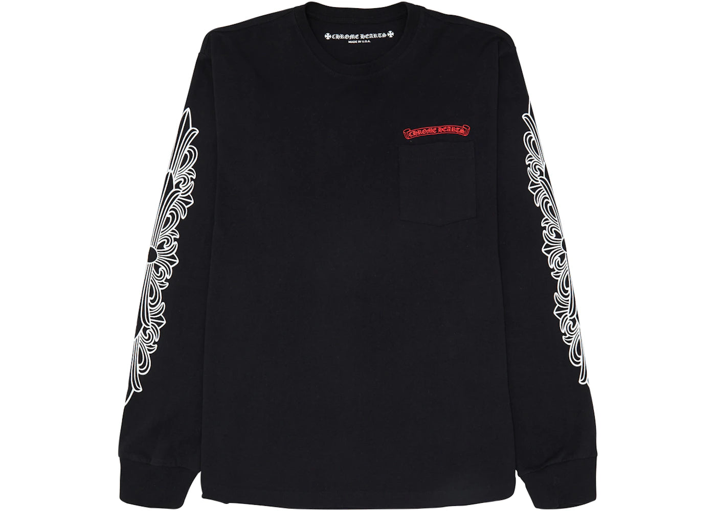 Chrome Hearts Matty Boy Flower Chomper L/S T-Shirt Black