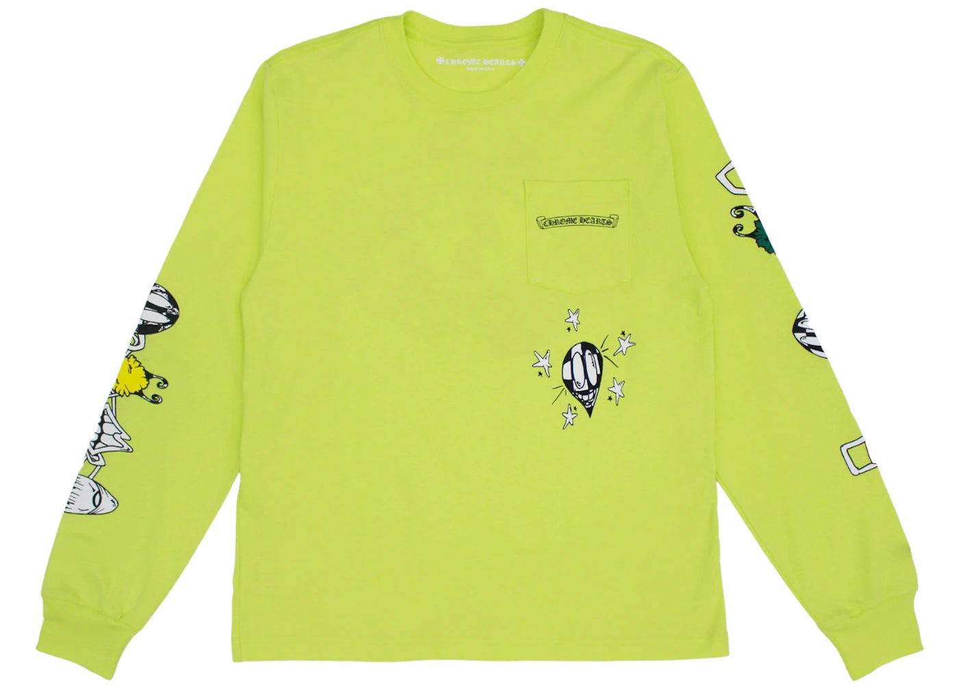 Chrome Hearts Matty Boy Link L/S T-shirt Lime Green