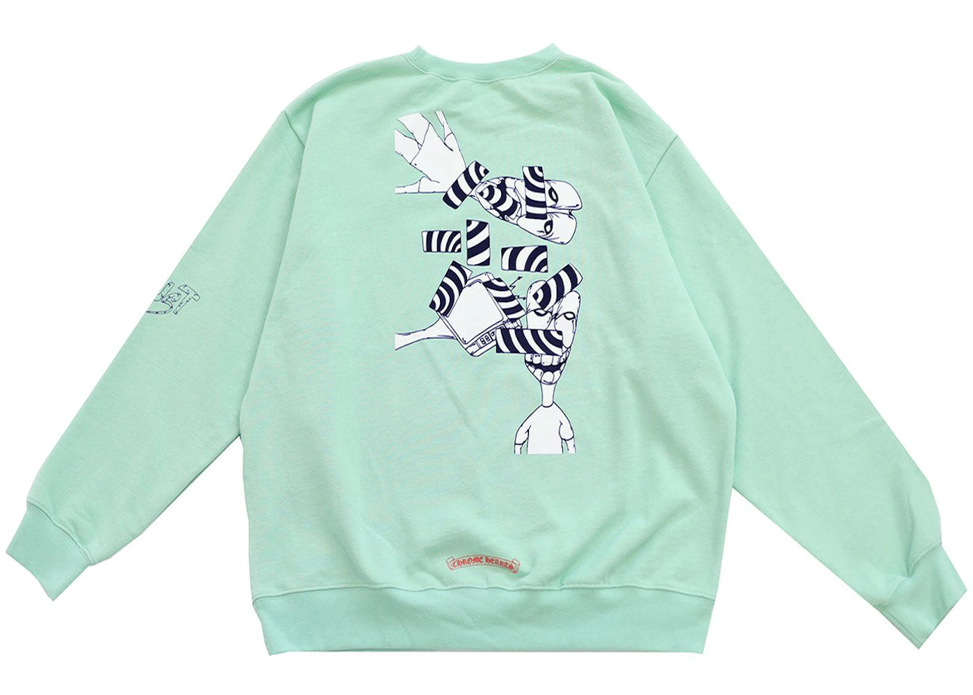 Chrome Hearts Matty Boy Lust Crewneck Sweatshirt Seafoam