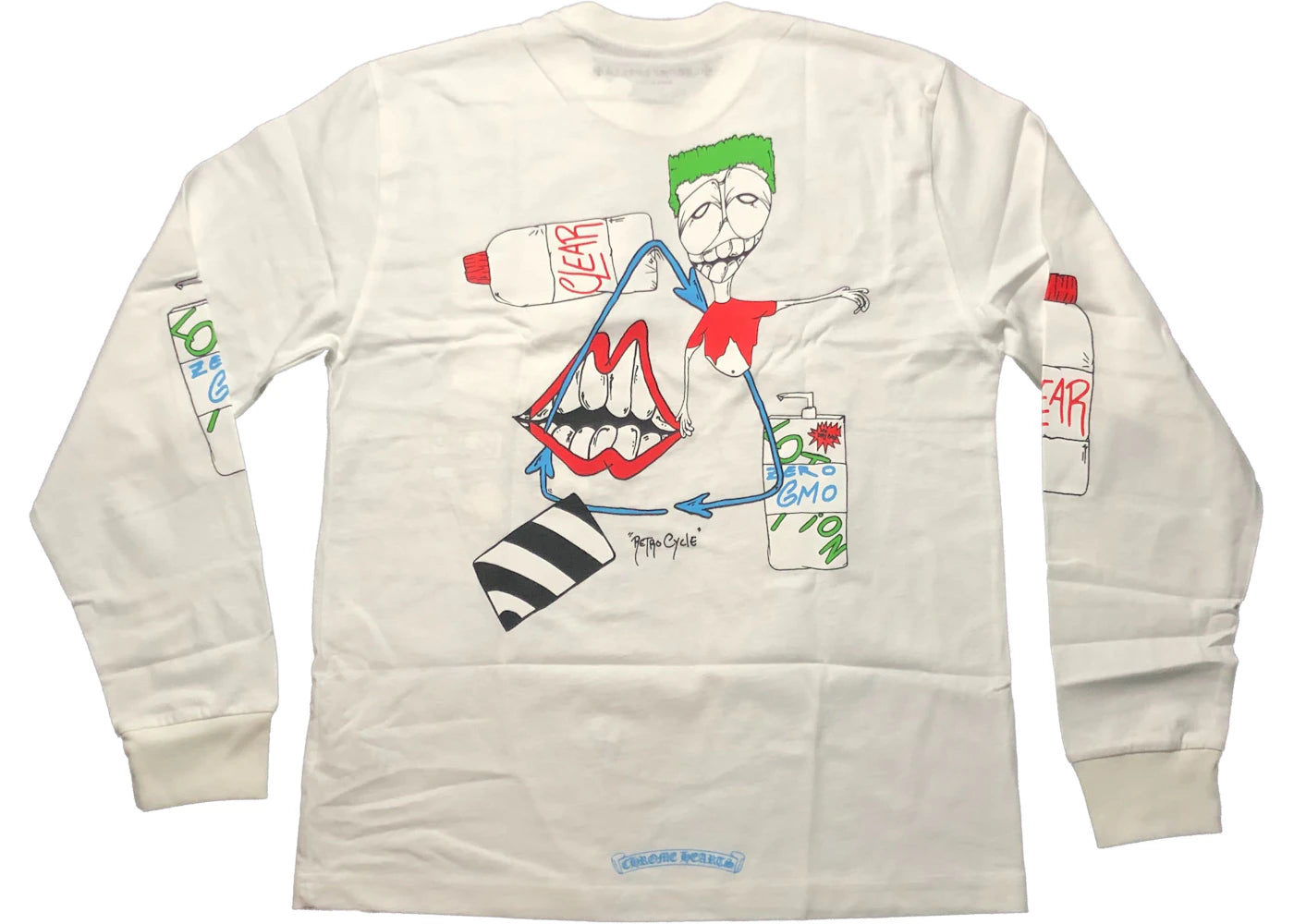 Chrome Hearts Matty Boy Retro Cycle L/S T-shirt White