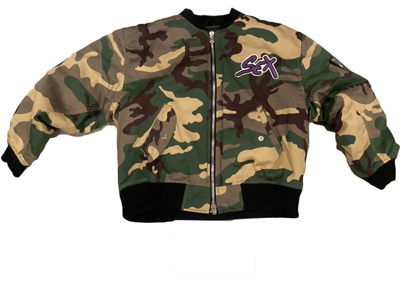 Chrome Hearts Matty Boy Sex Records Bomber Jacket Green Camo