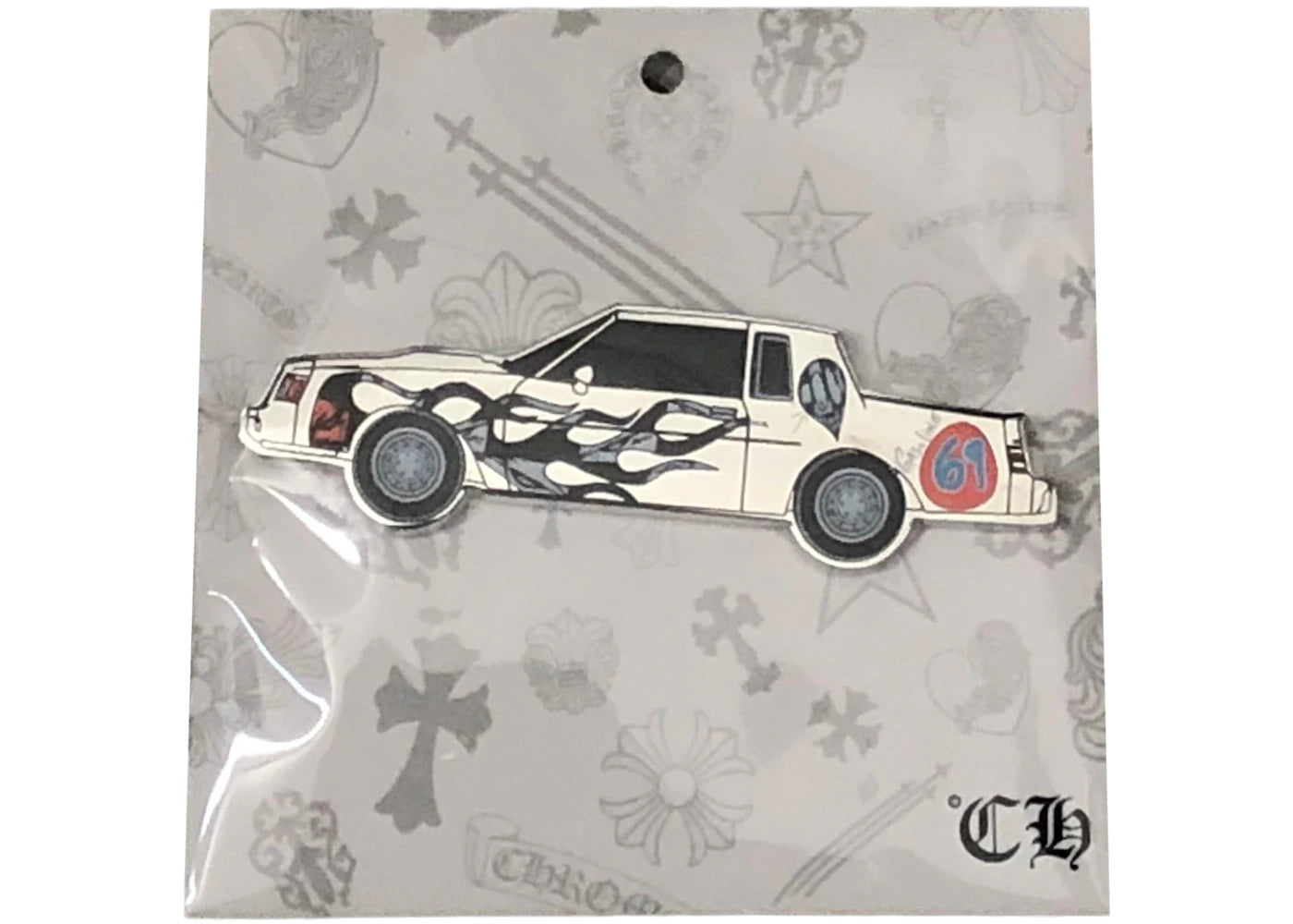 Chrome Hearts Matty Boy Sex Records Car Pin Silver/Black