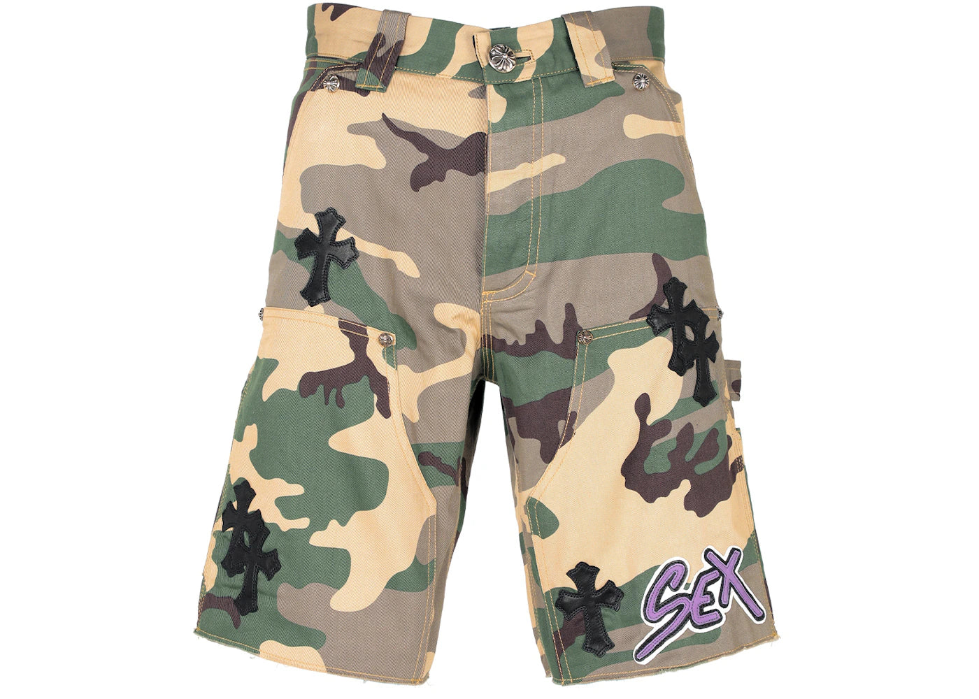 Chrome Hearts Matty Boy Sex Records Carpenter Shorts Woodland Camo