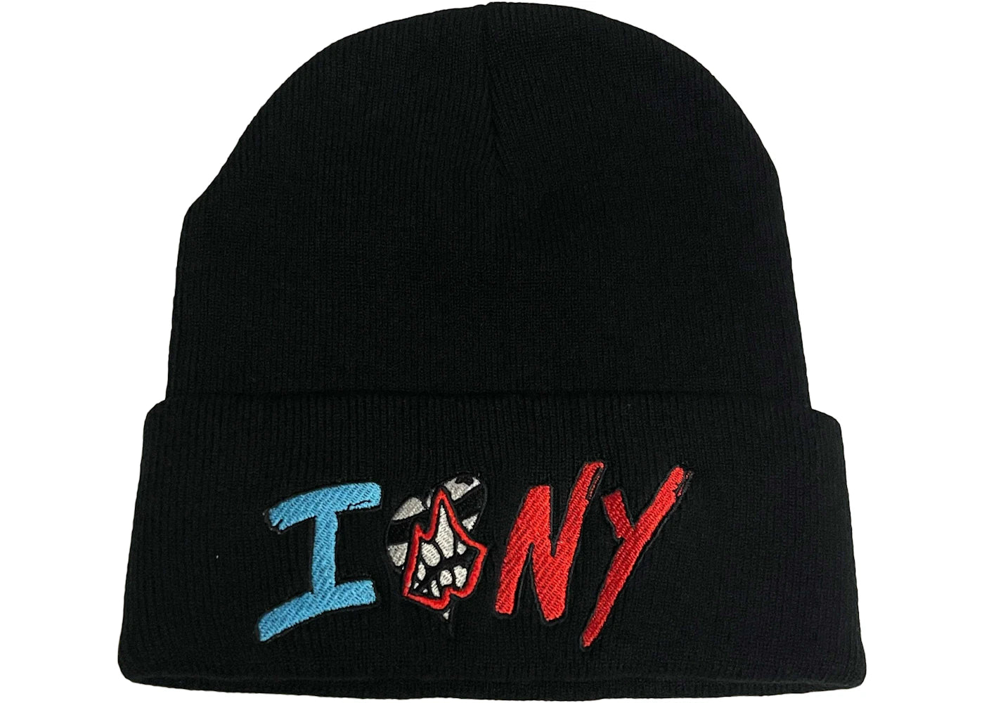 Chrome Hearts Matty Boy Sex Records I Love NY Beanie Black