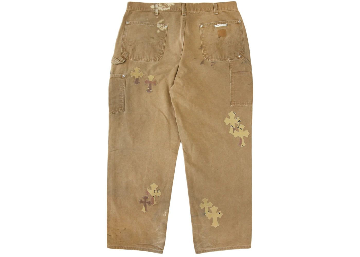 Chrome Hearts Matty Boy Sex Records Single Knee Vintage Carpenter Pants Tan
