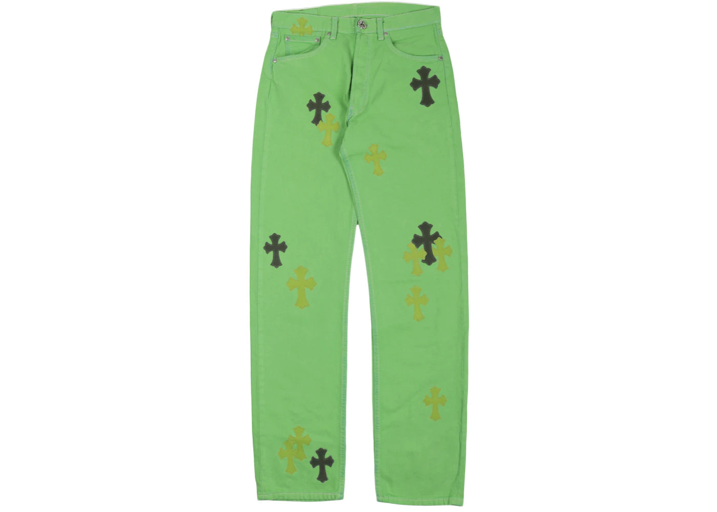 Chrome Hearts Matty Boy Sex Records Vintage Levi's Jeans Slime Green