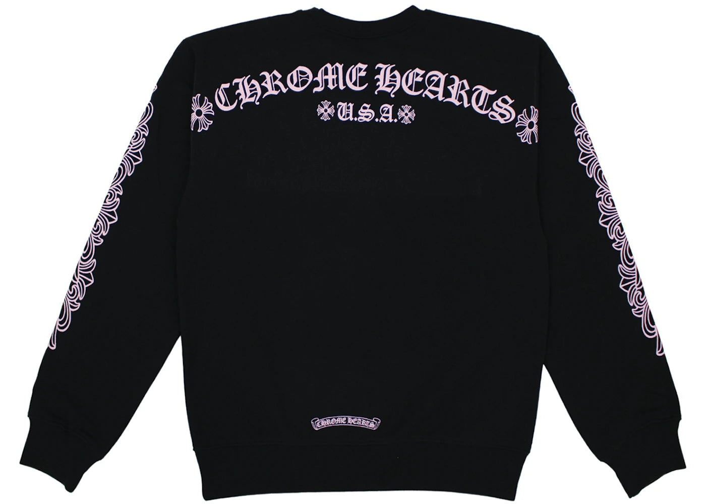 Chrome Hearts Matty Boy Shoulder Logo Crewneck Black/Pink