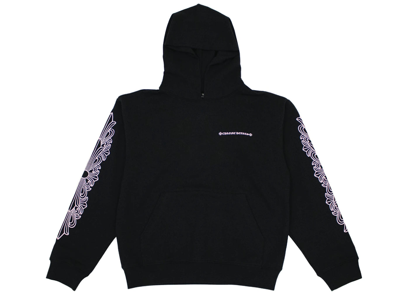 Chrome Hearts Matty Boy Shoulder Logo Hoodie Black/Pink