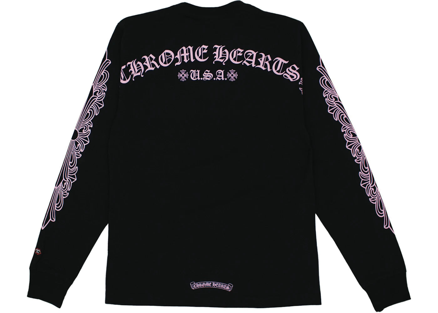 Chrome Hearts Matty Boy Shoulder Logo L/S T Shirt Black/Pink