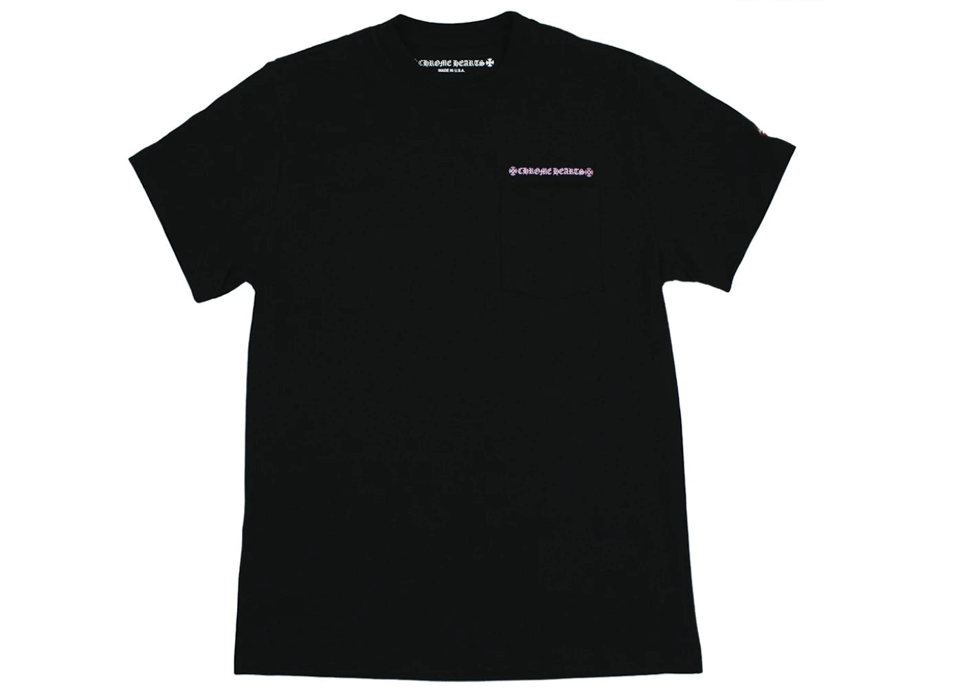Chrome Hearts Matty Boy Shoulder Logo T-shirt Black/Pink