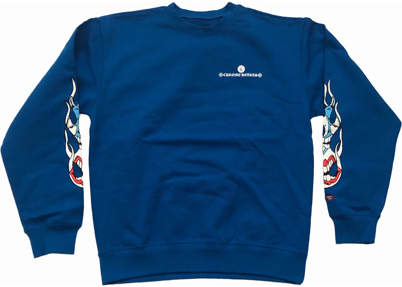 Chrome Hearts Matty Boy Space Crewneck Sweatshirt Blue