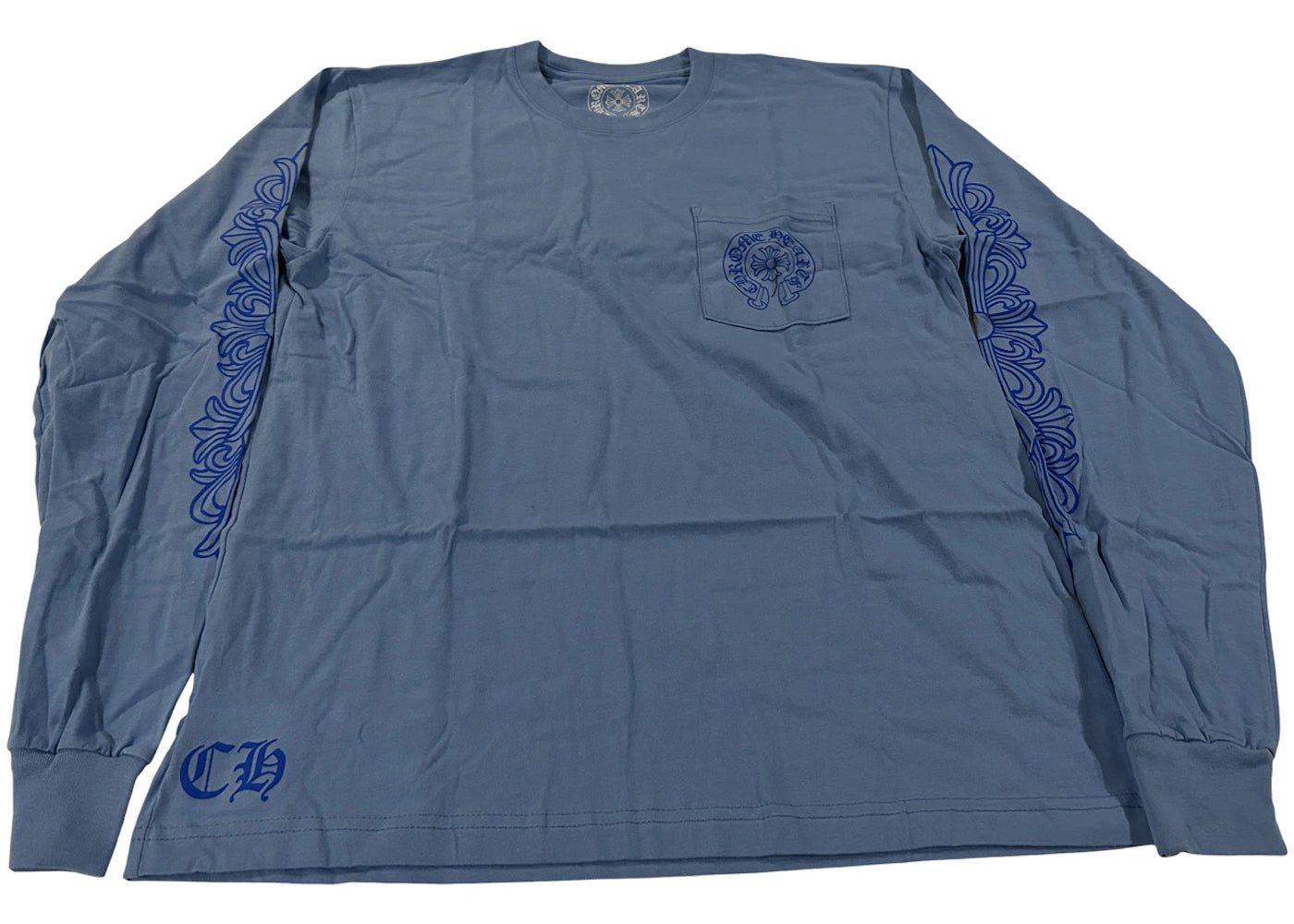 Chrome Hearts Miami Exclusive Long Sleeve T-shirt Blue/Dark Blue