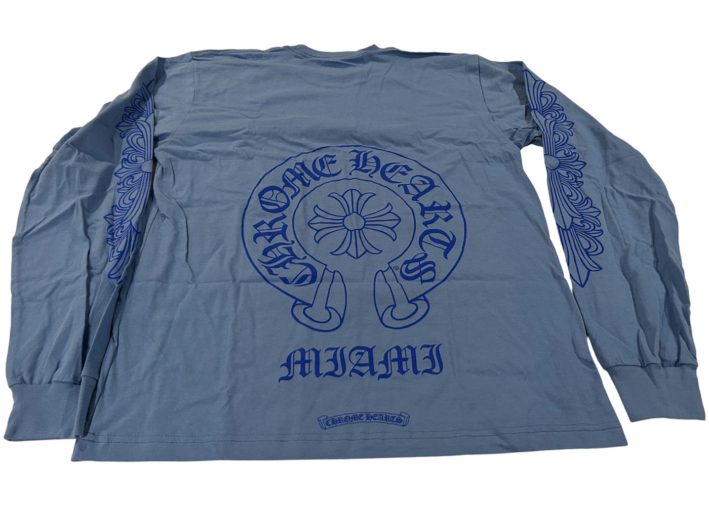 Chrome Hearts Miami Exclusive Long Sleeve T-shirt Blue/Dark Blue