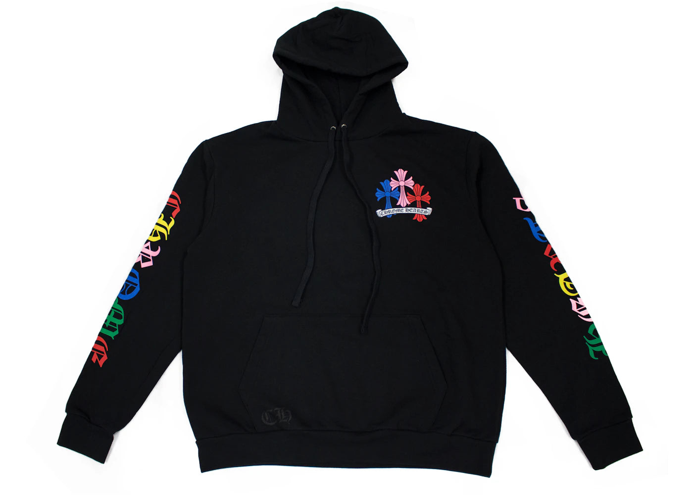 Chrome Hearts Multi Color Cross Cemetery Hoodie Black